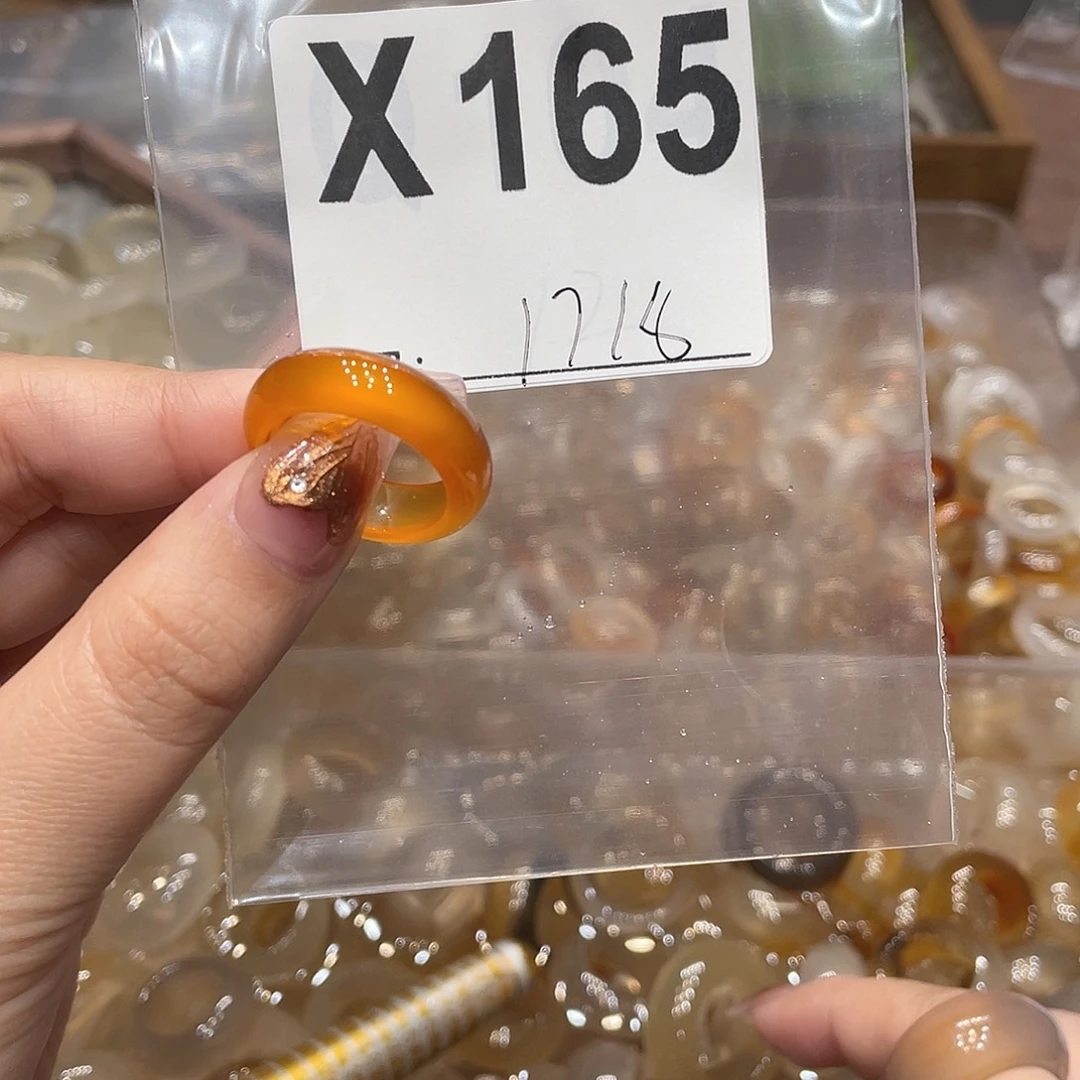 玛瑙/玉髓未镶嵌戒指165