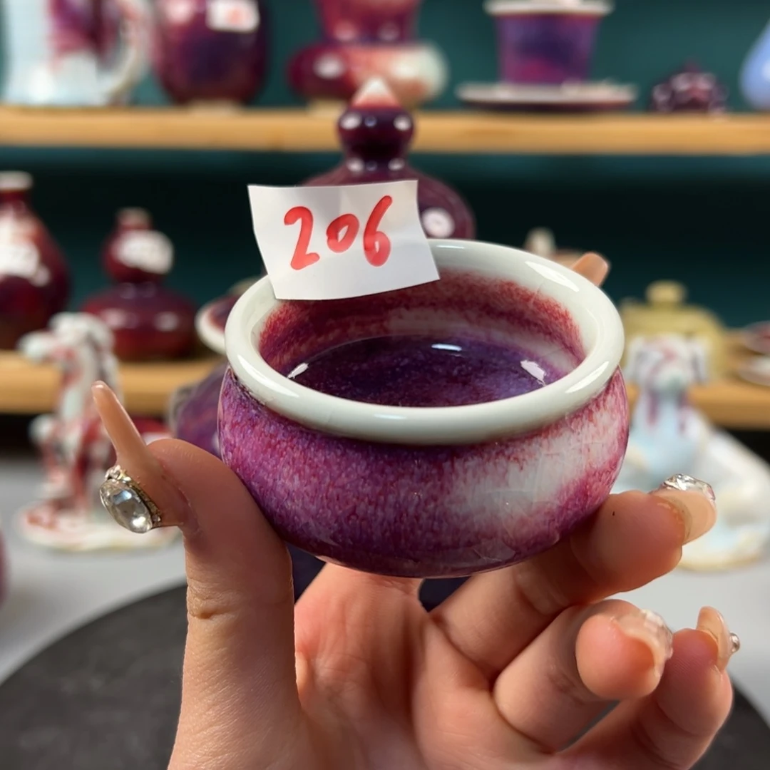 瓷片微瑕主人杯纯手工