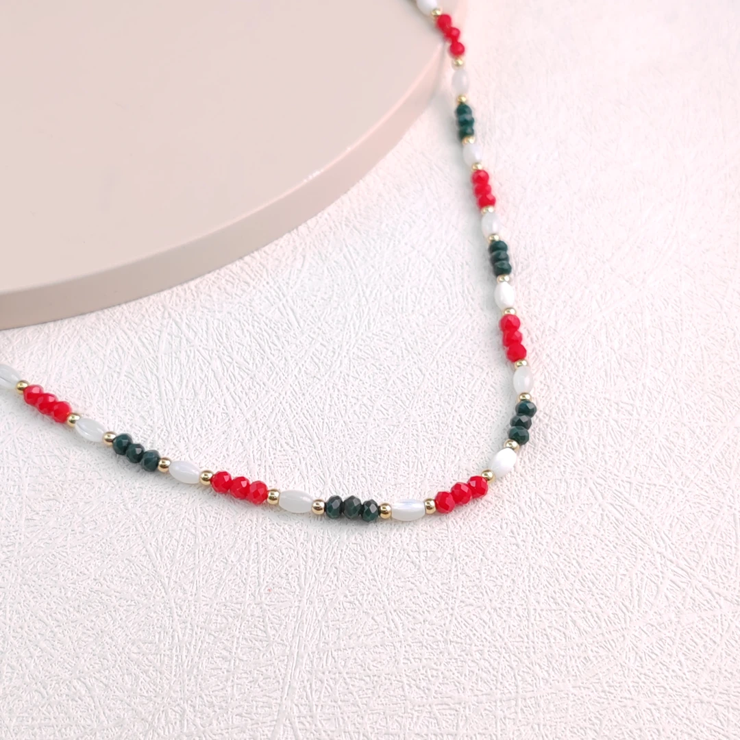 XUPING/旭平首饰 不锈钢亚克力项链 年终狂欢圣诞 GDJ T001064113