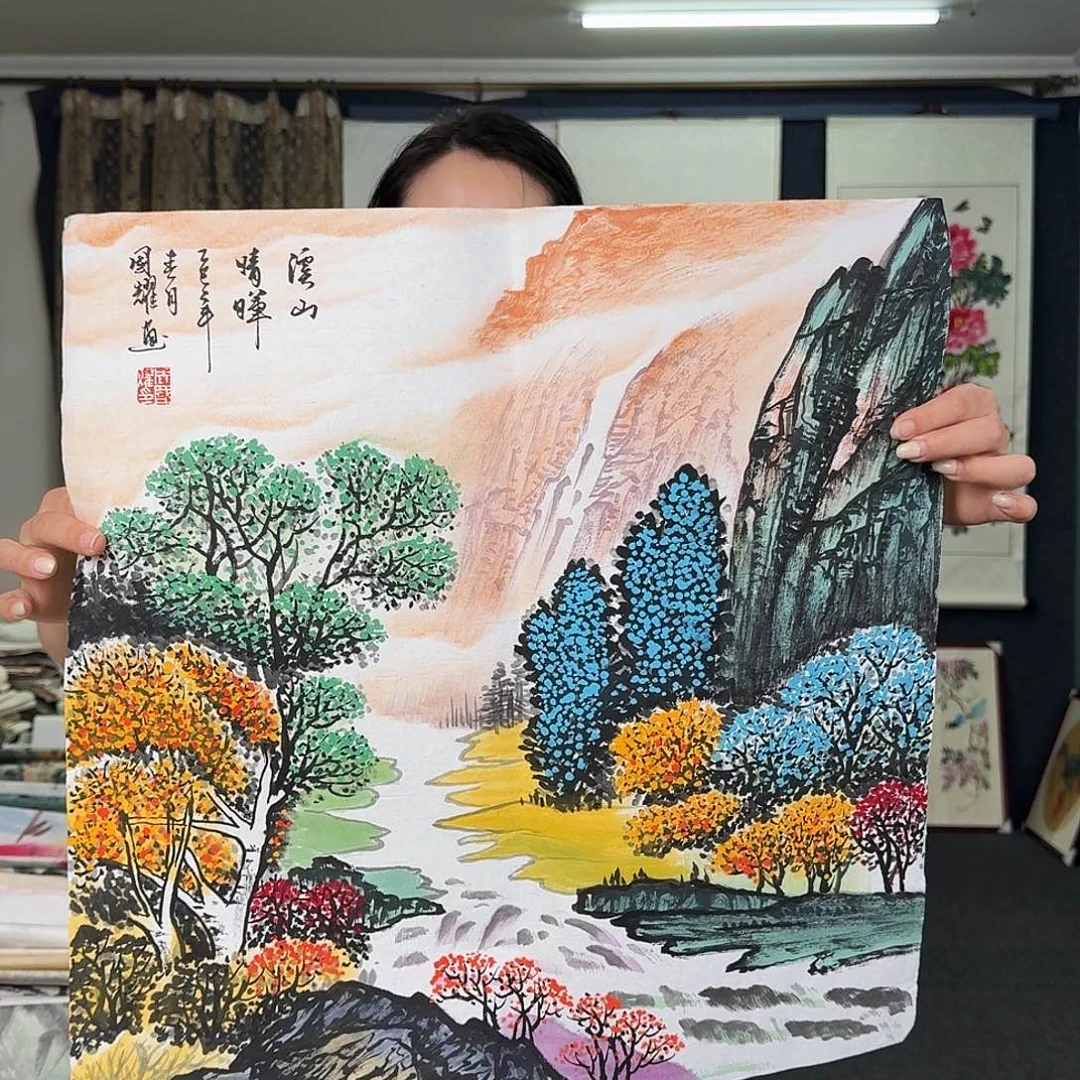 纯手绘国画作品作品