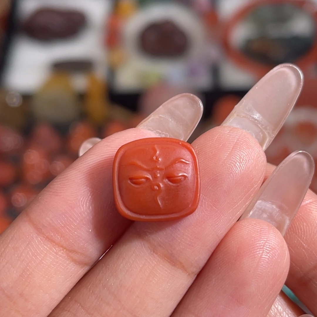 南红玛瑙未镶嵌佛眼 12.9x5mm 不换退