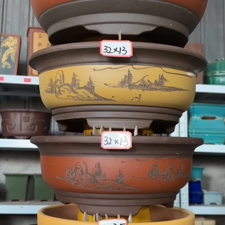 紫砂花盆            100-4