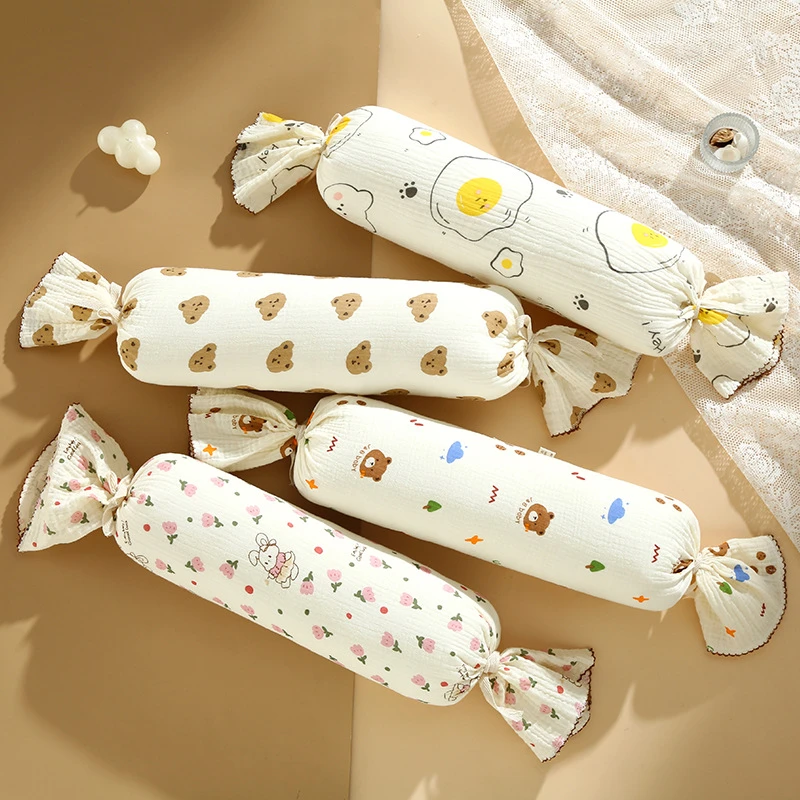 【育儿补贴】糖果枕婴儿a类可清洗防翻身全棉新生儿宝宝枕吸汗透气