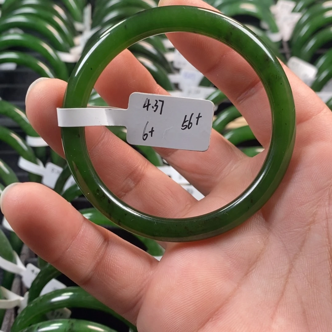 和田玉（碧玉）未镶嵌手镯56