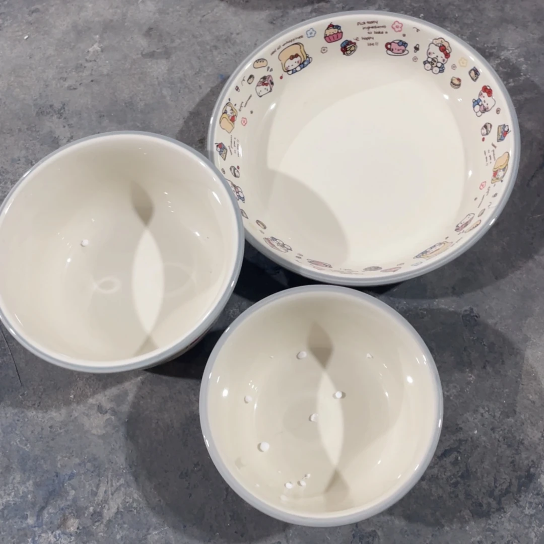 微瑕陶瓷餐具F41三件套