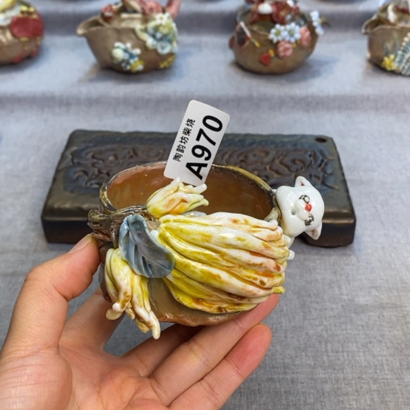 【闪购商品】纯手工纯柴烧精品茶具励970