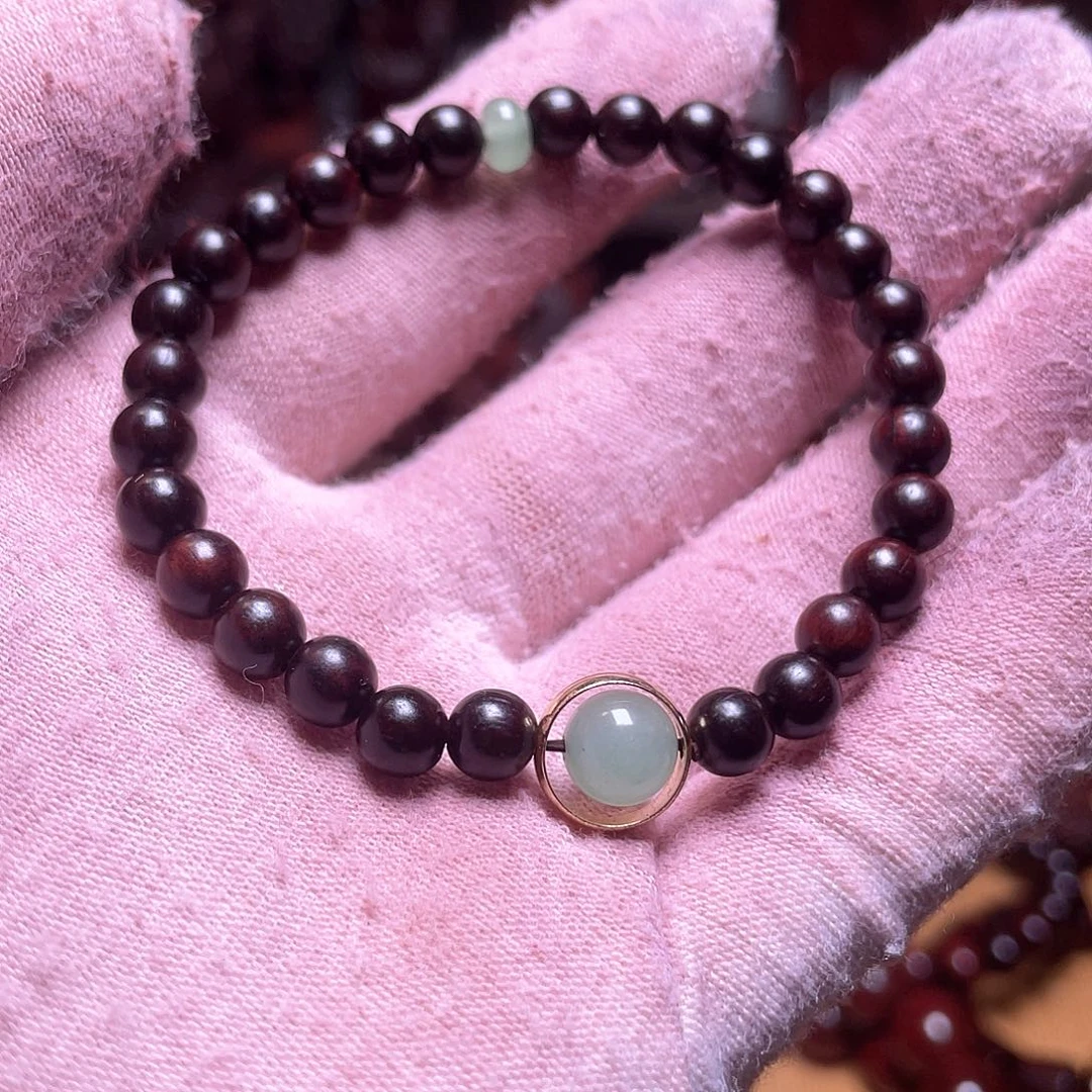 檀香紫檀（小叶紫檀）0.6单圈女款珠子