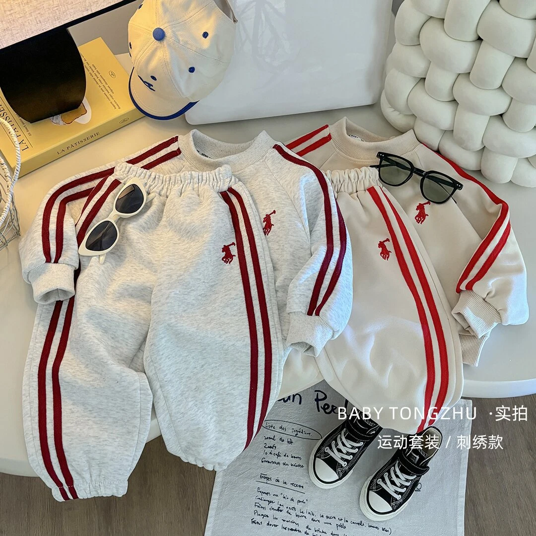 儿童卫衣套装春秋季长袖长裤男女童韩版洋气中大童运动两件套童装