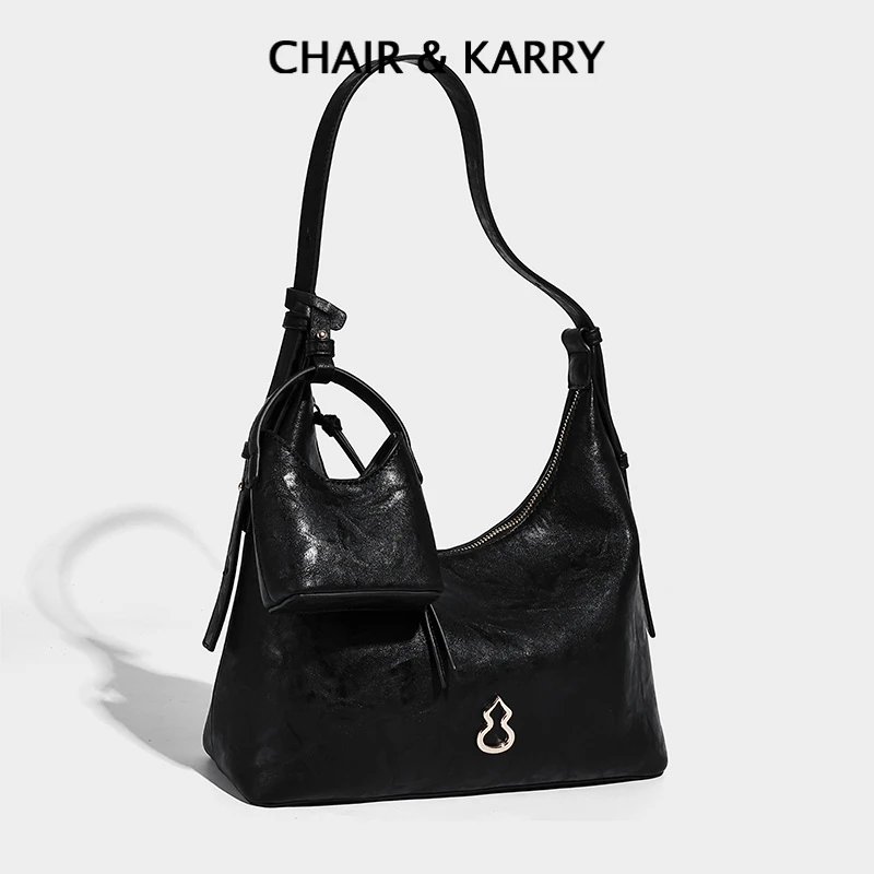 金元宝腋下包女2025秋冬新款流行大容量牛皮hobo包软皮单肩斜挎包