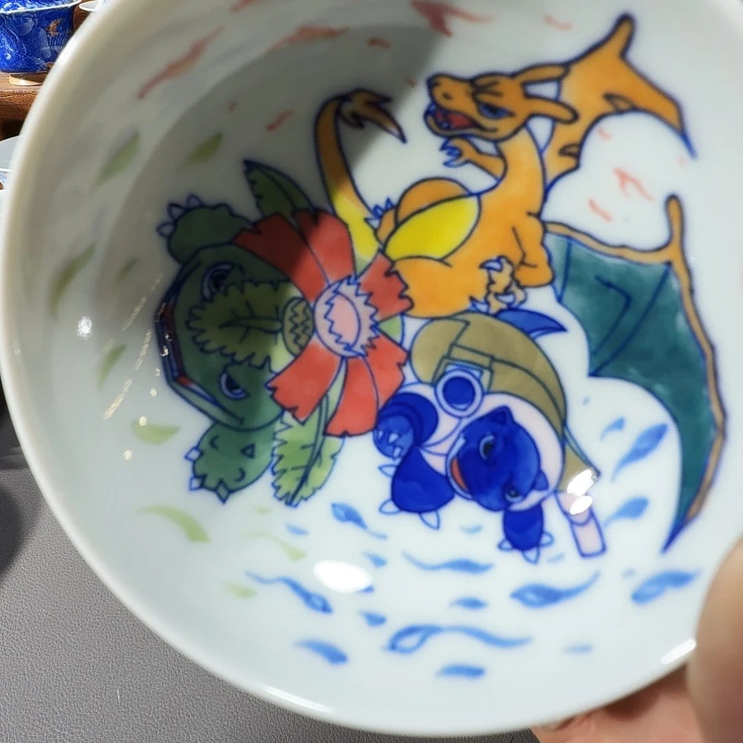 泥塑主人杯手工手绘