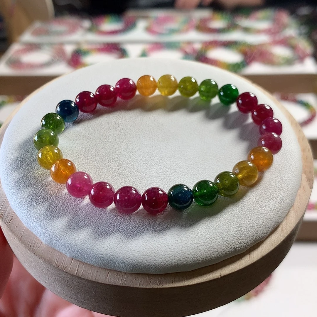 碧玺手链未镶嵌7.4mm