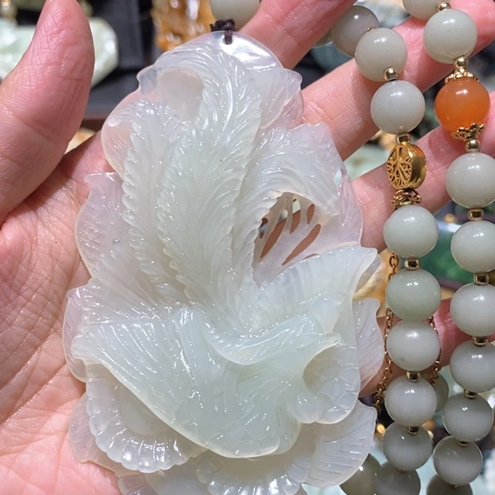 岫玉毛衣链未镶嵌