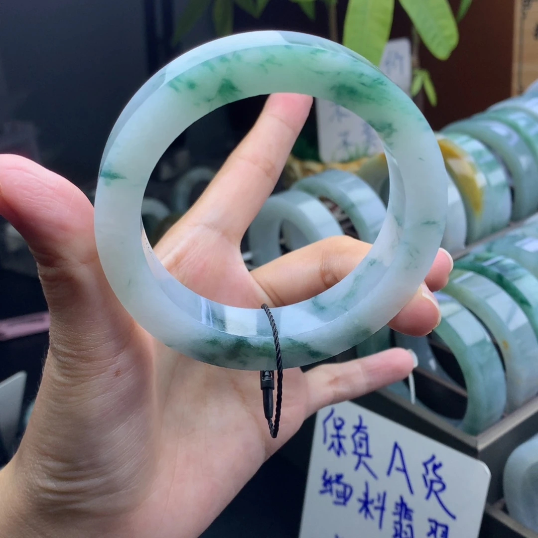 未镶嵌定制手镯定制翡翠定制59-60