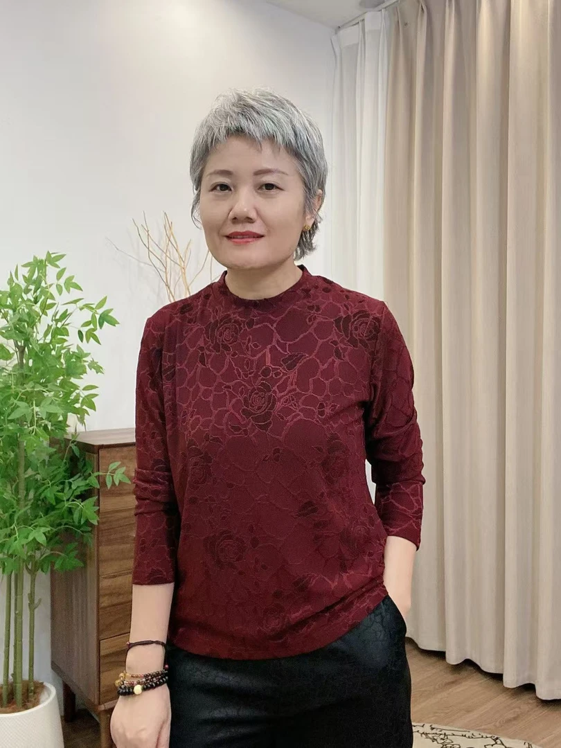【浮雕提花】2025新中式时尚弹力小衫女