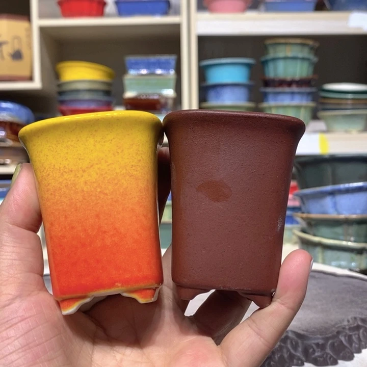 紫砂花盆瑕疵7-5。。