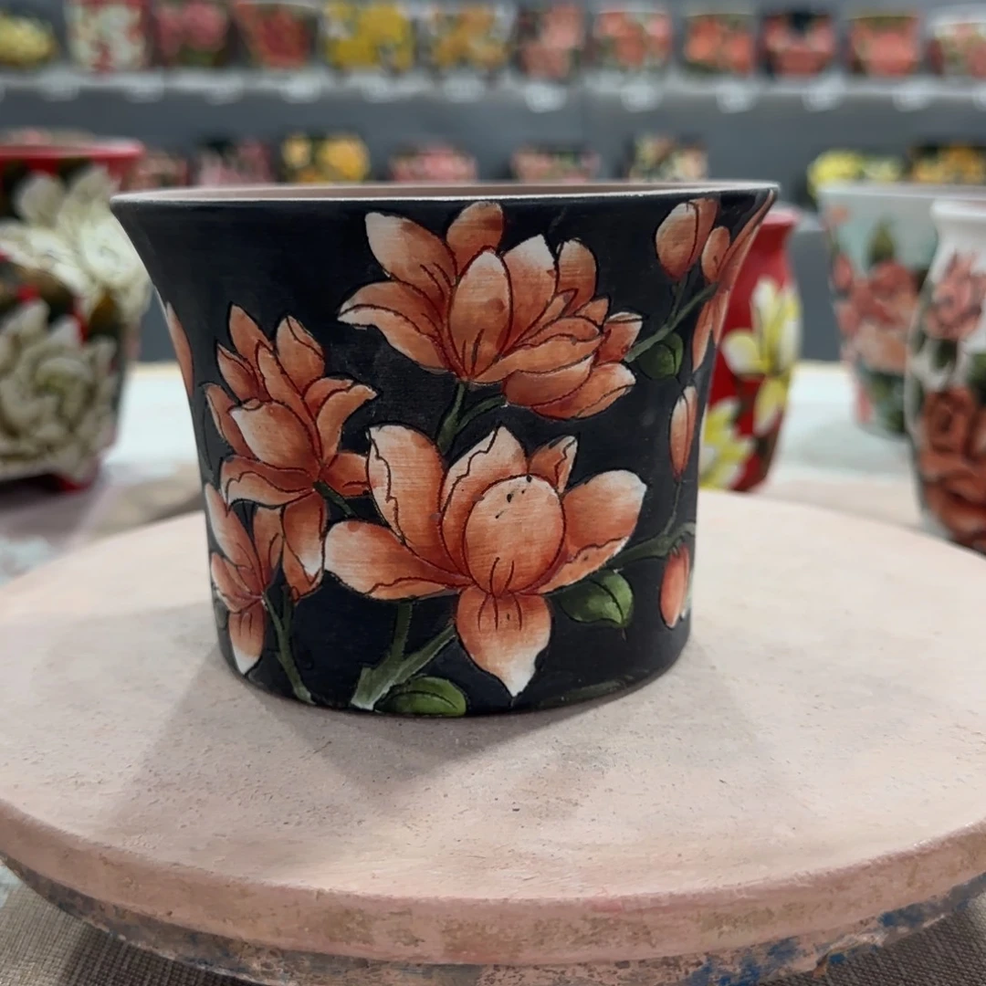 缸陶瓷花盆陶瓷花盆