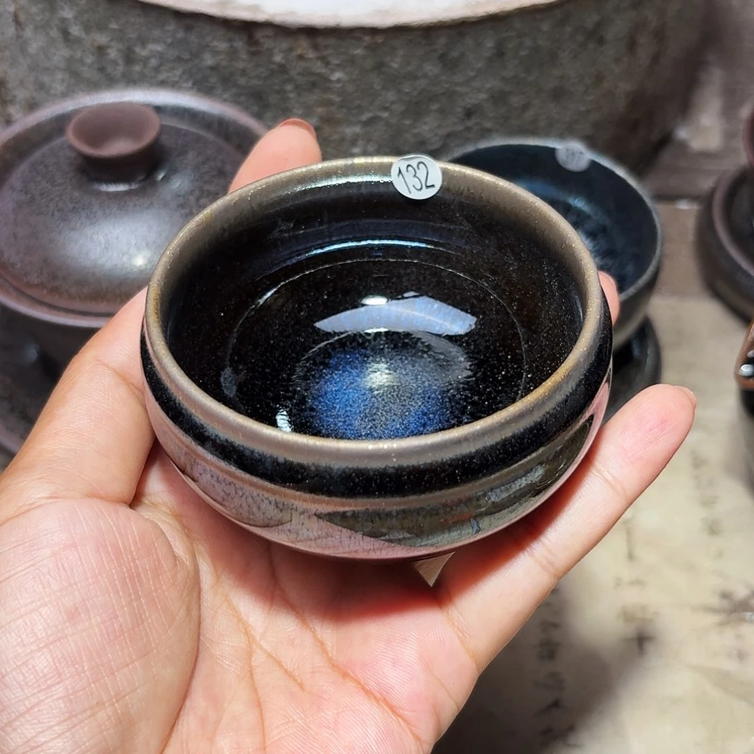 茶盏义兴龙窑建盏132微瑕