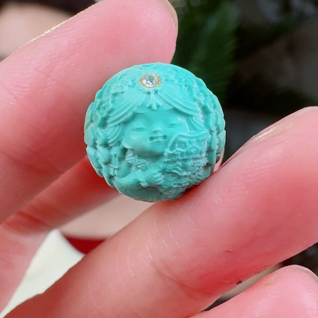 绿松石珠宝奇石未镶嵌