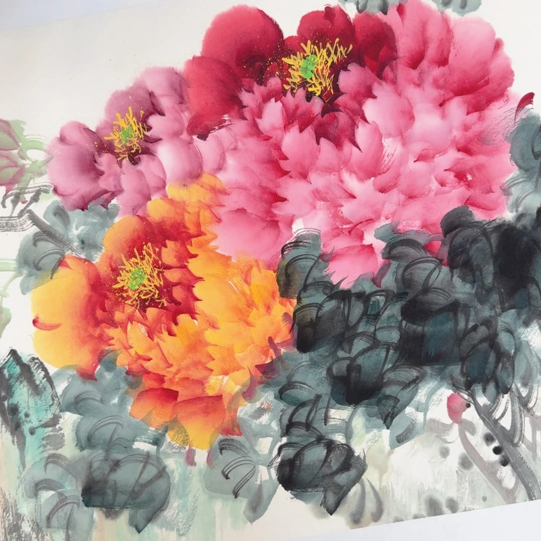 国画国画作品山水花鸟