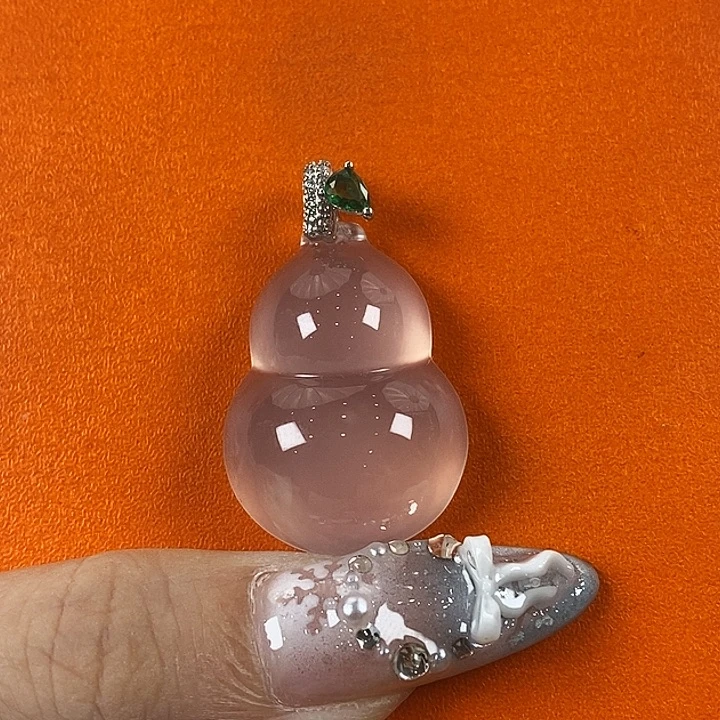 石英质玉银S925镶嵌颈饰