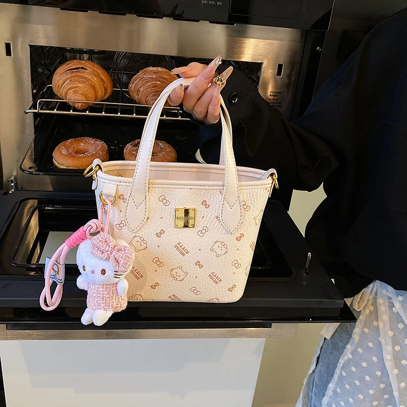 【经典印花 菜篮子】新款韩系单肩斜挎包大容量高颜值手提包粉色