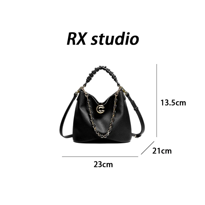 【南沙瑞熙】RC-25415-黑色 轻奢小众时尚百搭女士包包