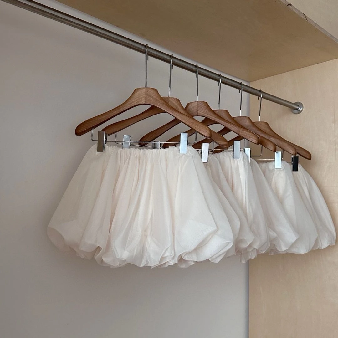 （0055）泡泡轻纱显高短款a字蓬蓬伞裙