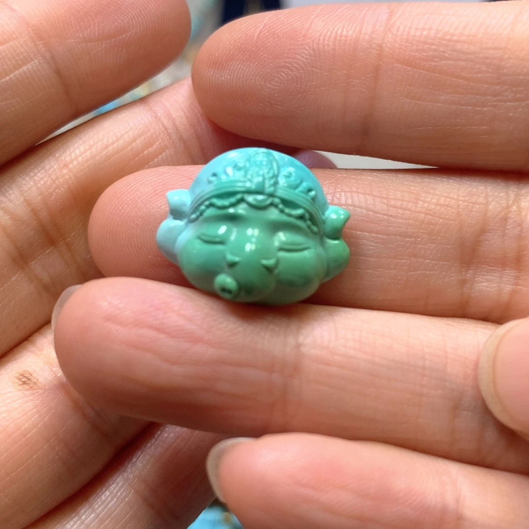 绿松石未镶嵌吊坠