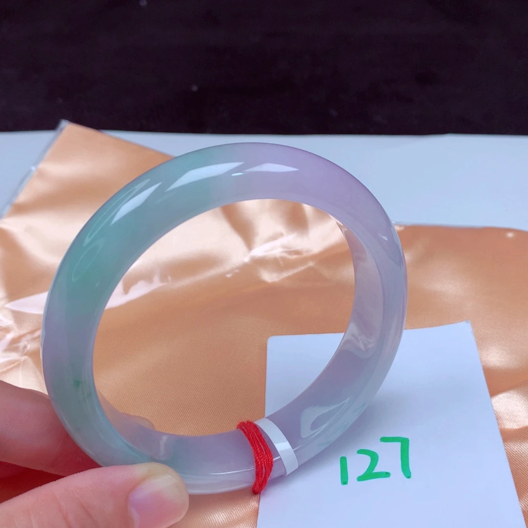 未镶嵌手镯翡翠缅甸天然A货翡翠手镯60.8