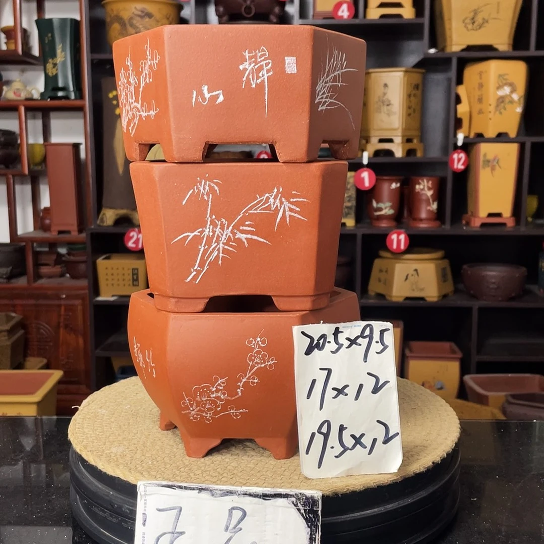 紫砂D-婉秋紫砂花盆