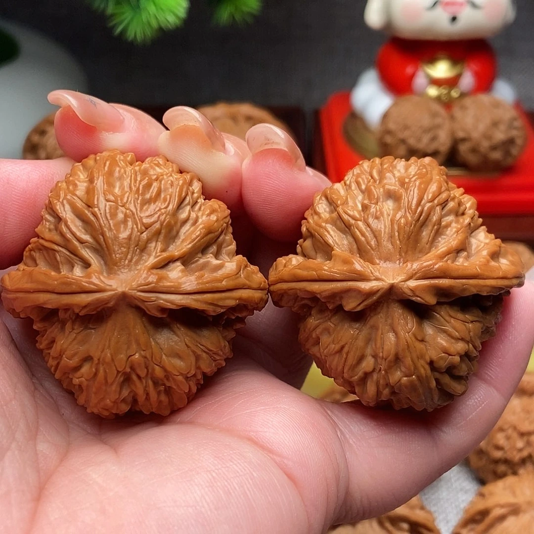 把件文玩核桃44全品绝配白狮子