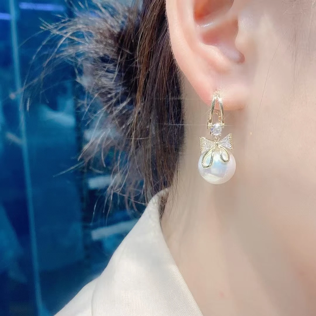 合金耳饰 双层耳饰甜美耳环6