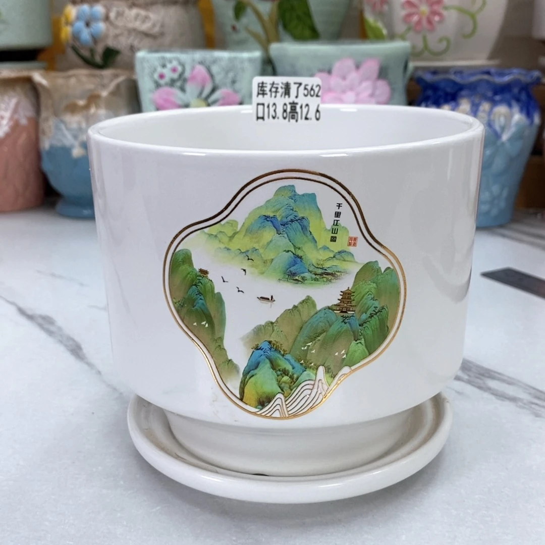 @夏西陶瓷花盆@@5562