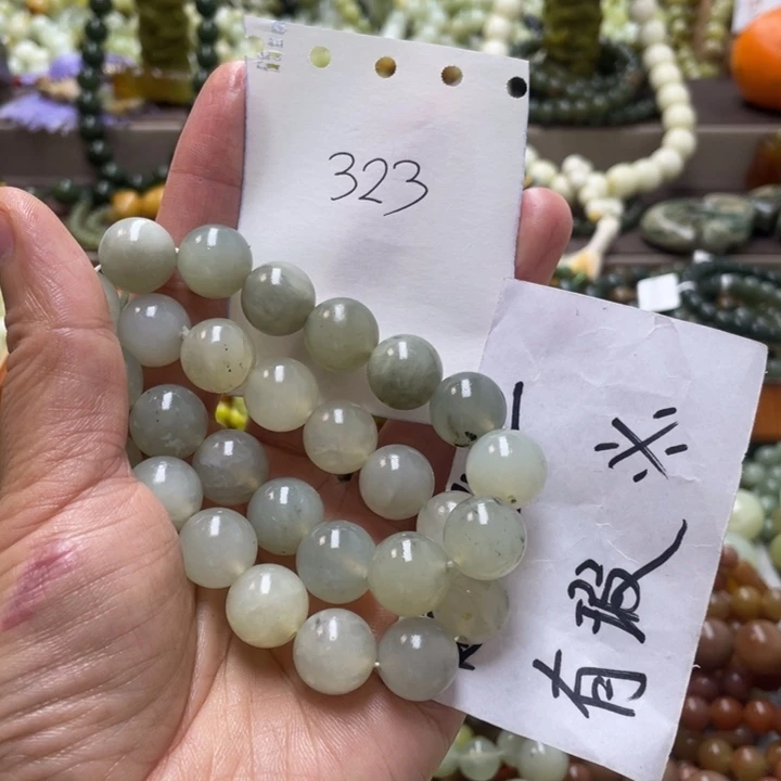 未镶嵌蛇纹石玉手链