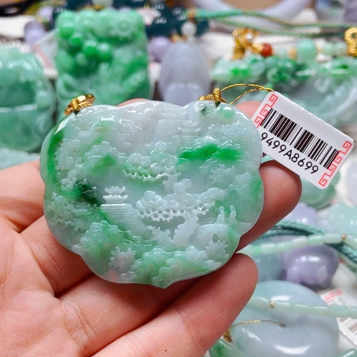 翡翠未镶嵌吊坠(不含链)