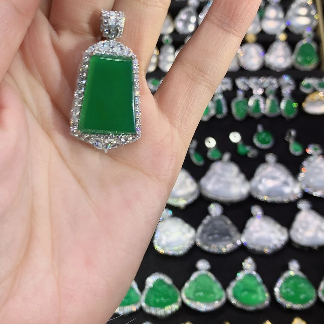 玛瑙/玉髓颈饰银S925镶嵌