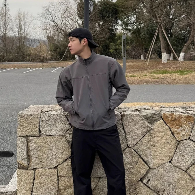 AUTICUP美式军鸟leaf显壮健身宽松三防软壳夹克冲锋衣立领鸟家男