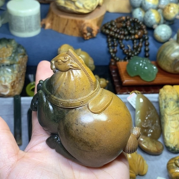 岫岩河磨玉（透闪石质玉）小摆未镶嵌