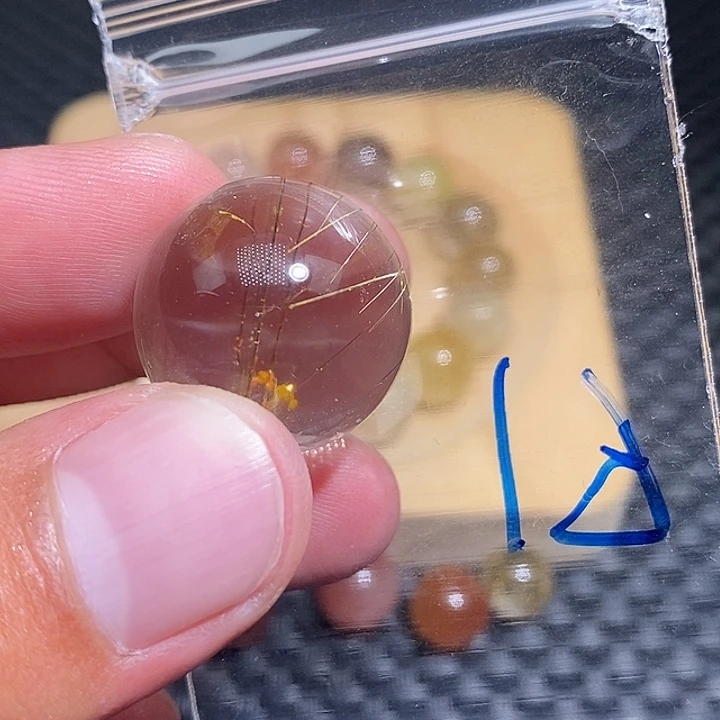 *****未镶嵌手链发晶天然水晶手串