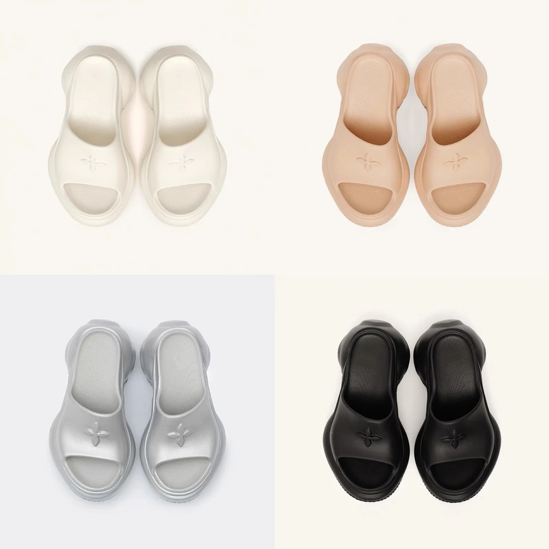 H●yufei 时尚十字花厚底鞋增高7公分 2528