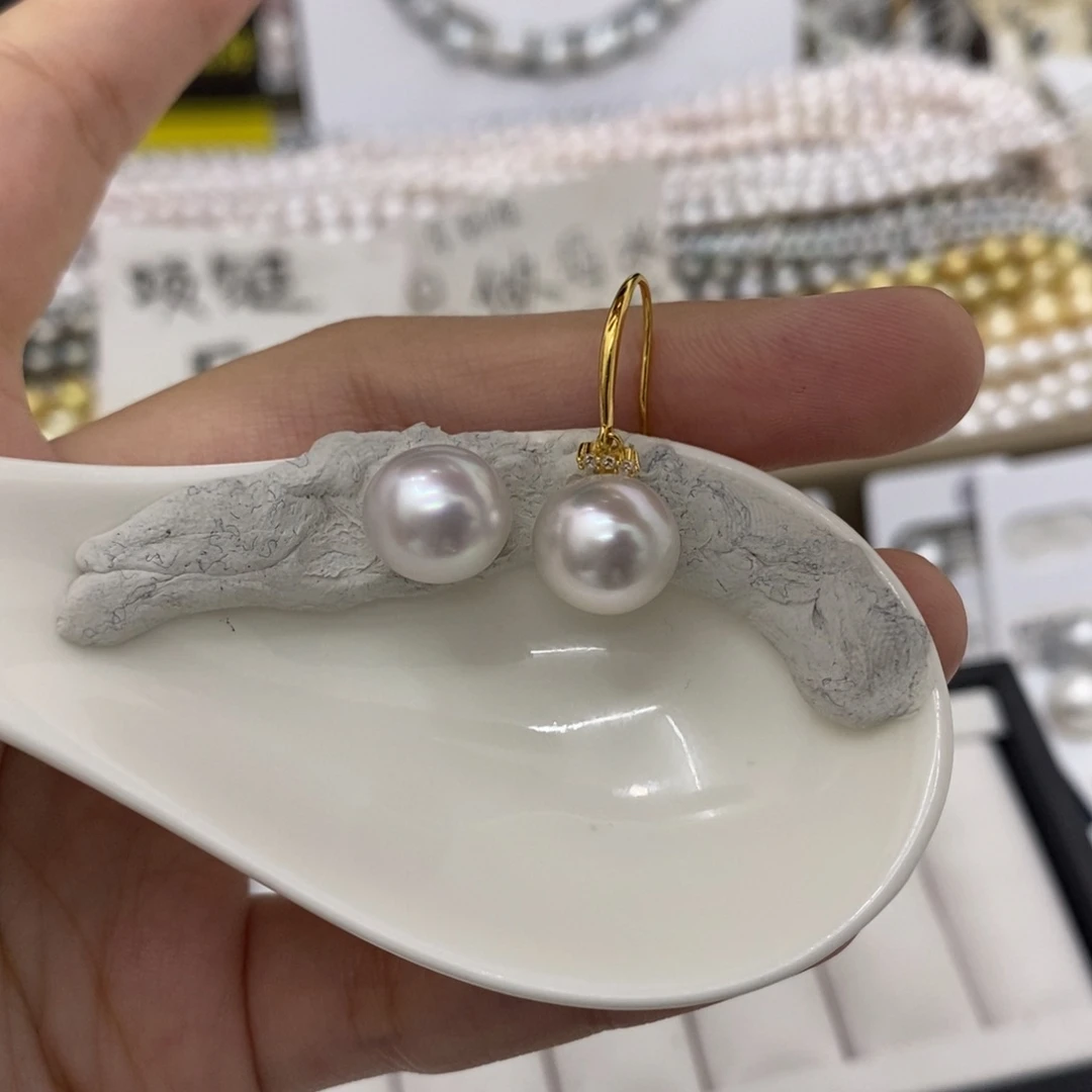 海水珍珠裸珠未镶嵌宝石光澳白10-11不含配件