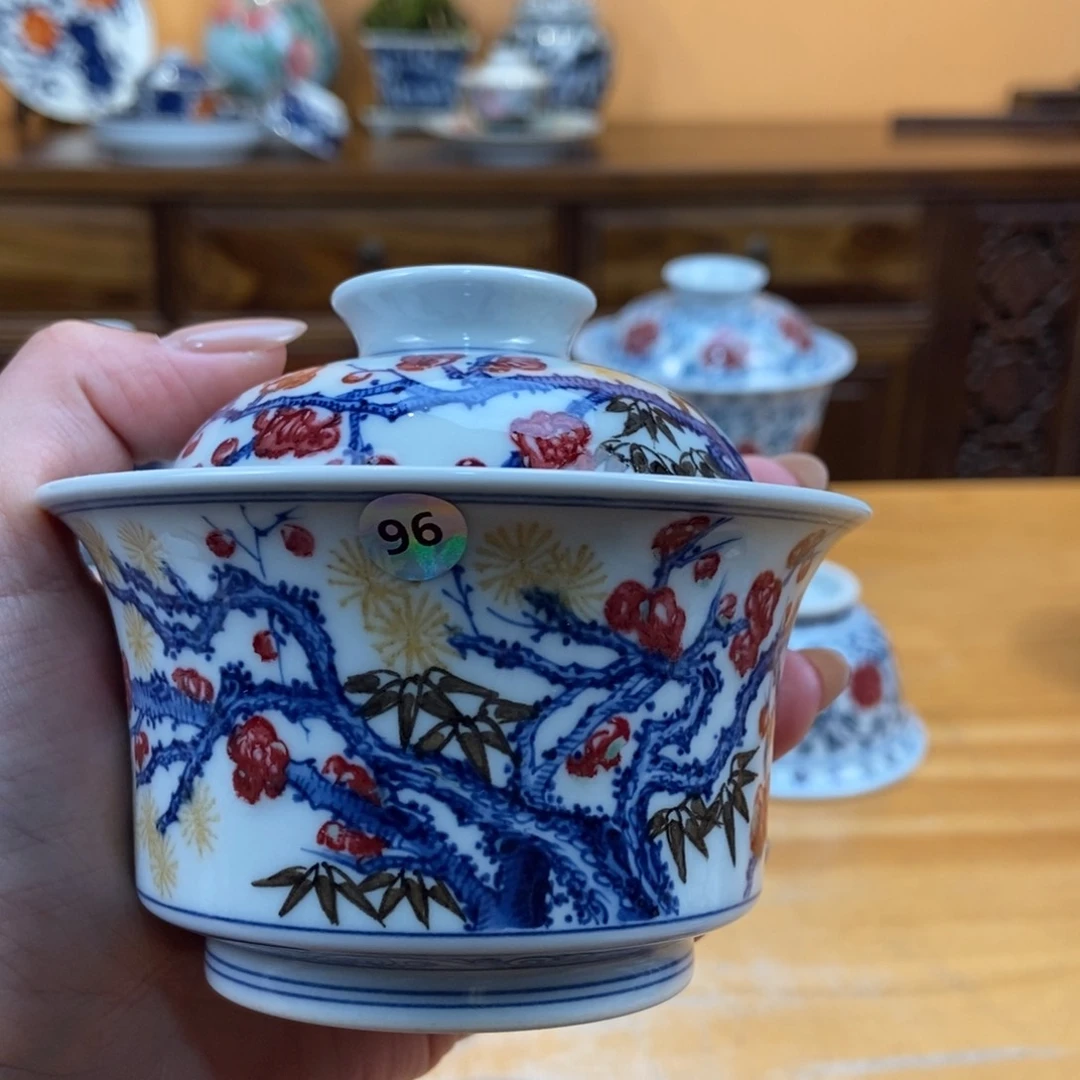 手绘现代茶具非古董