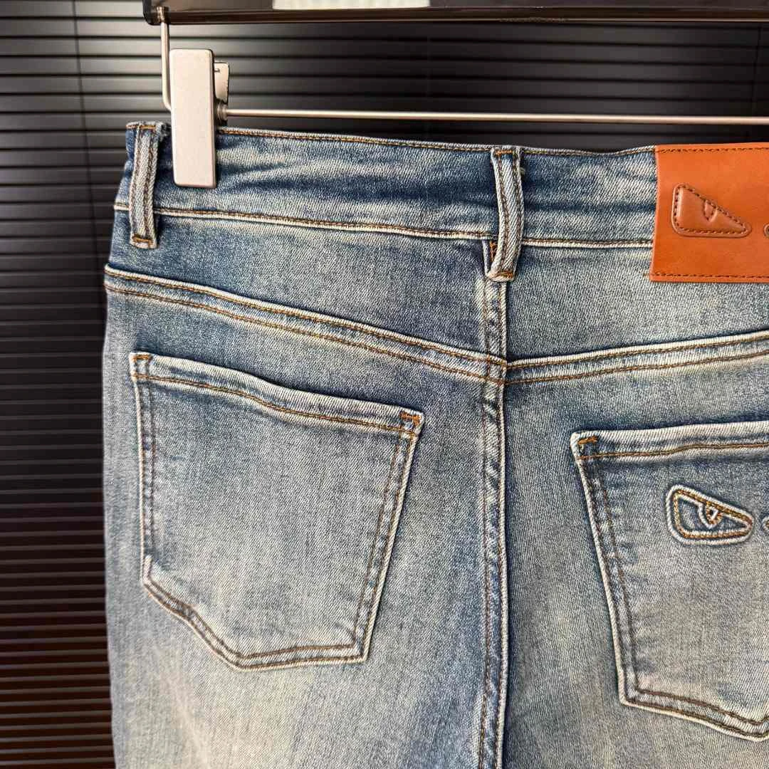 2025新款欧货修身小直筒牛仔裤6602