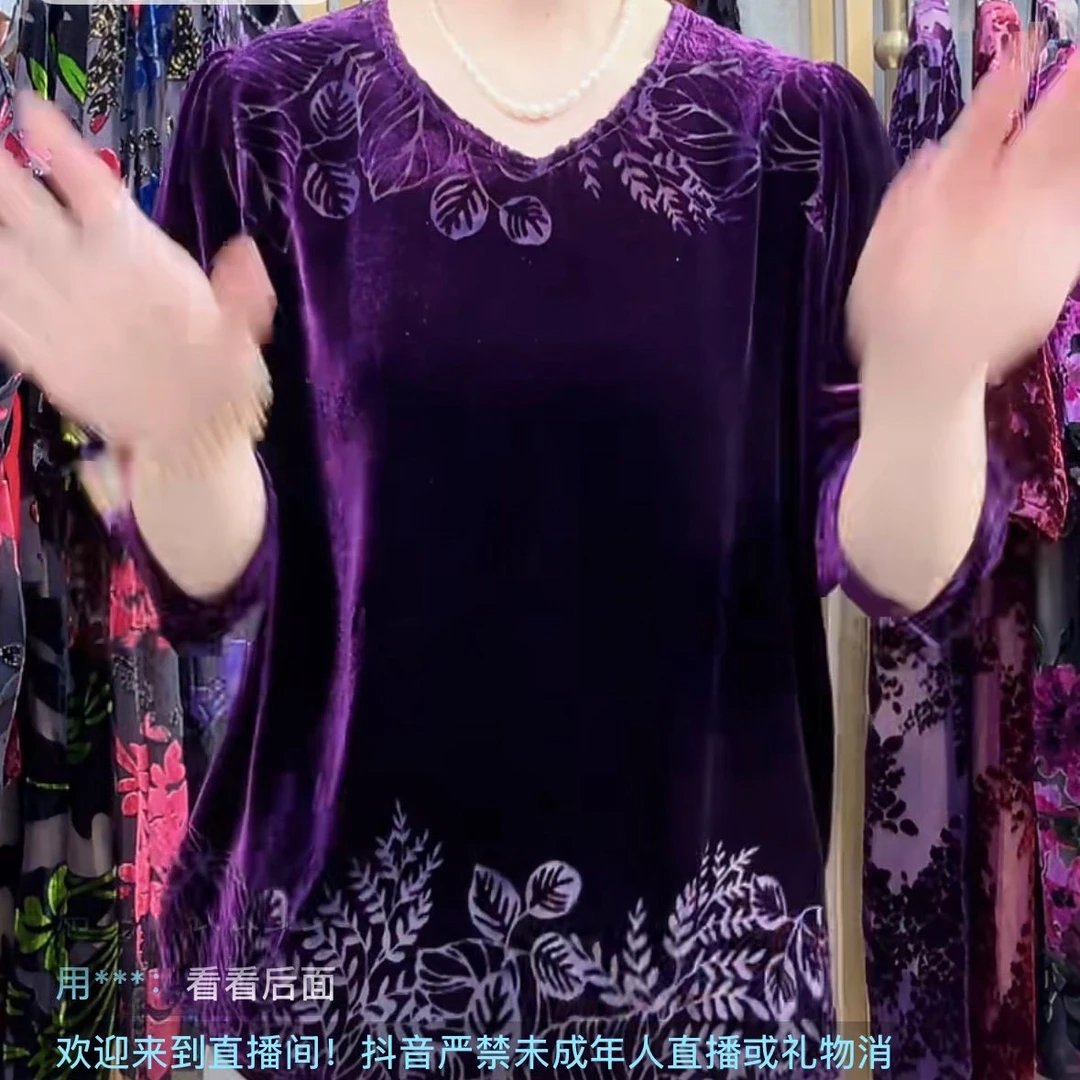 桑蚕丝小衫中老年时尚高档气质43A2203