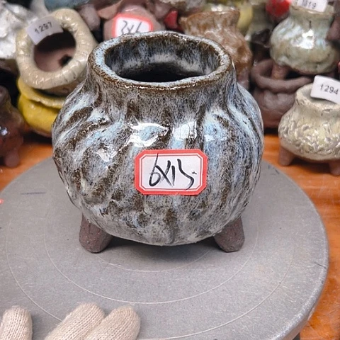 粗陶花盆手工花盆制作
