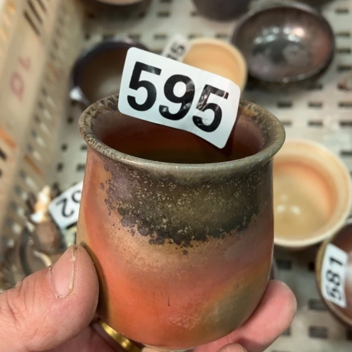 柴烧茶具茶杯大放漏