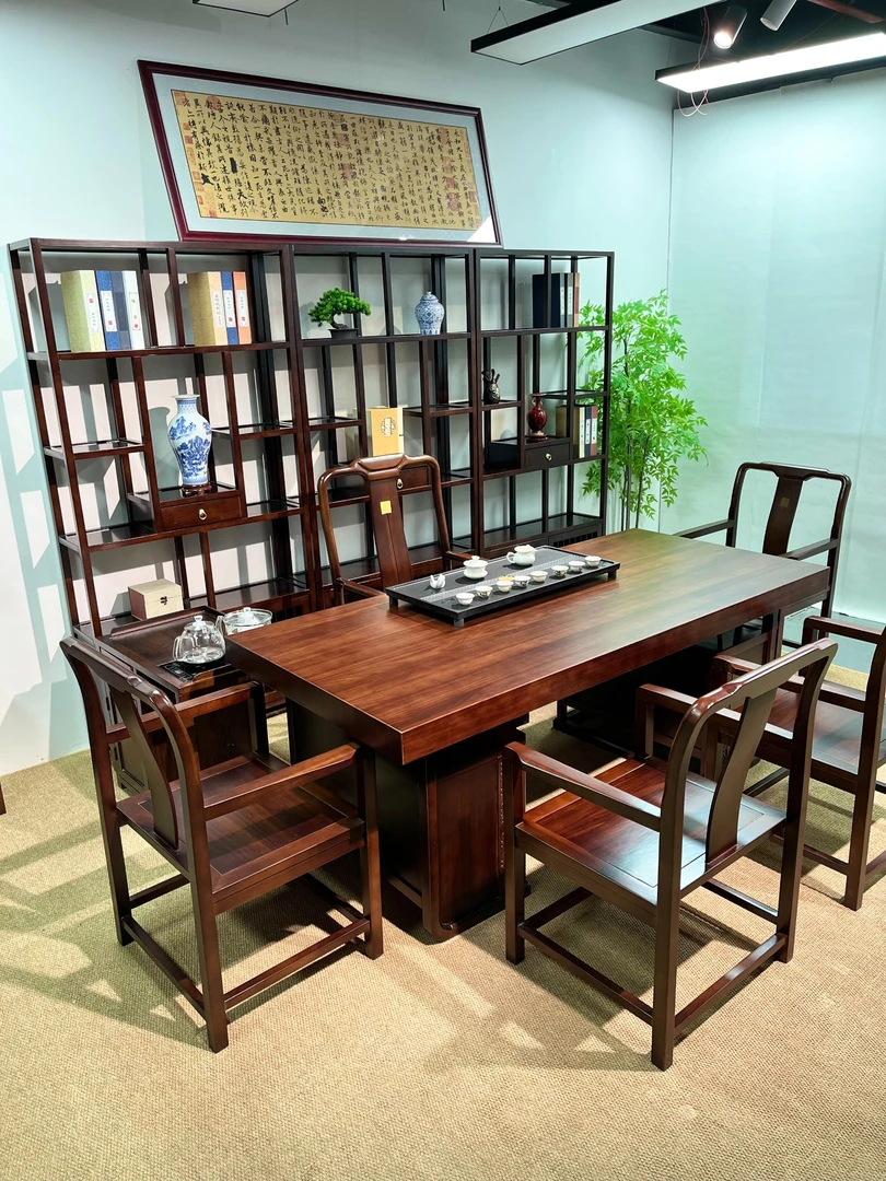 商品1【配置协商价格专属链接】实木家具乌金木大板茶桌大板桌