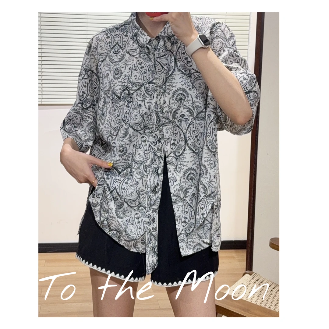 UpSd 原创【悬崖Louis】丝巾衬衫飘带腰果花潮流设计领衬衣6057