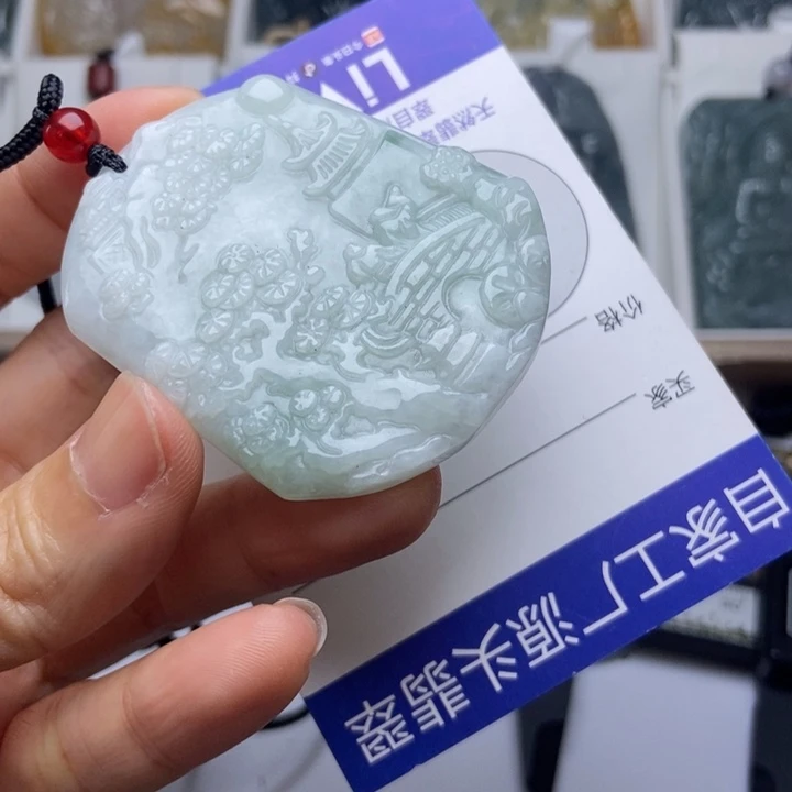 翡翠未镶嵌挂件翡翠