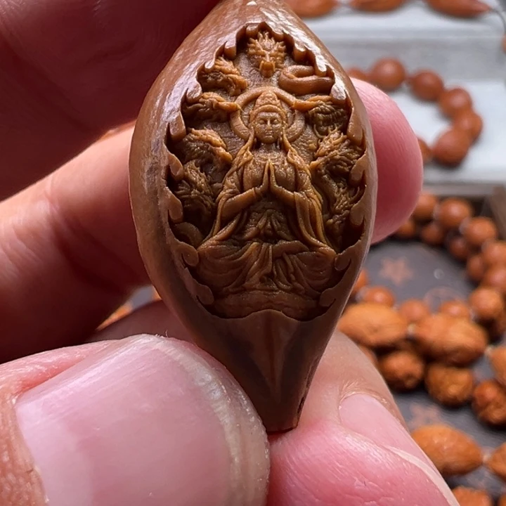 手串橄榄核橄榄核雕工艺制作
